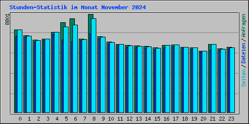 Stunden-Statistik im Monat November 2024